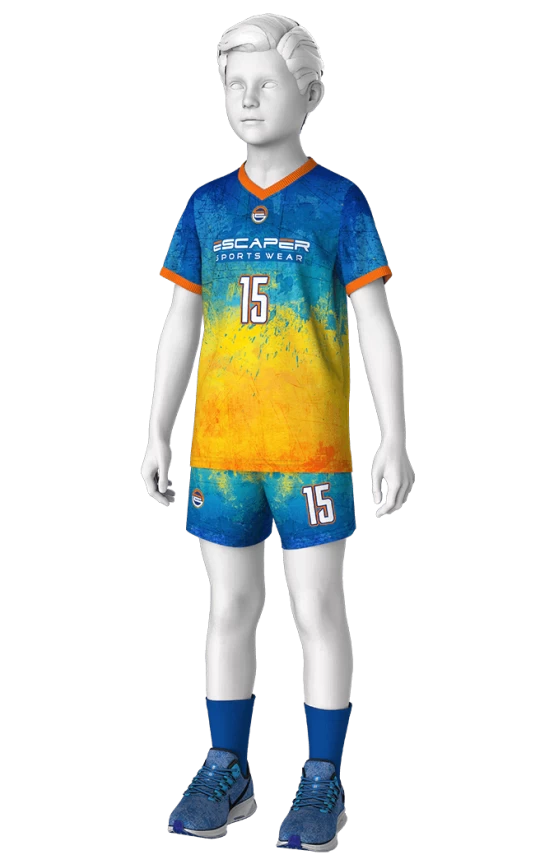 VOL-K02.0 Волейболист Футболка FUT-Ф-U-K04 и Шорты В1 VOL-SH-U-K01 Цельные Перед